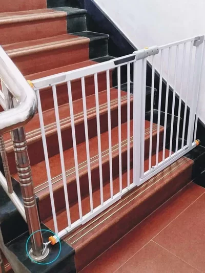 Easy Install Adapter Baby Pet Safety Gate Screw Bolt Stair Banister Threaded Y Spindle Rod Steel Core Fence Doorways