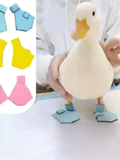 Pet Supplies Duck Goose Shoes Pet Duck Cole Duck Feet Bird Boots Protective Shoes Pair Set