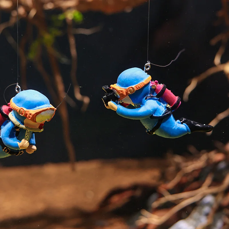 Aquarium Accessories Miniature Diver Ornaments Fish Tank Decoration Aquarium Decor Floating Landscaping Accessories for Aquarium - Image 2