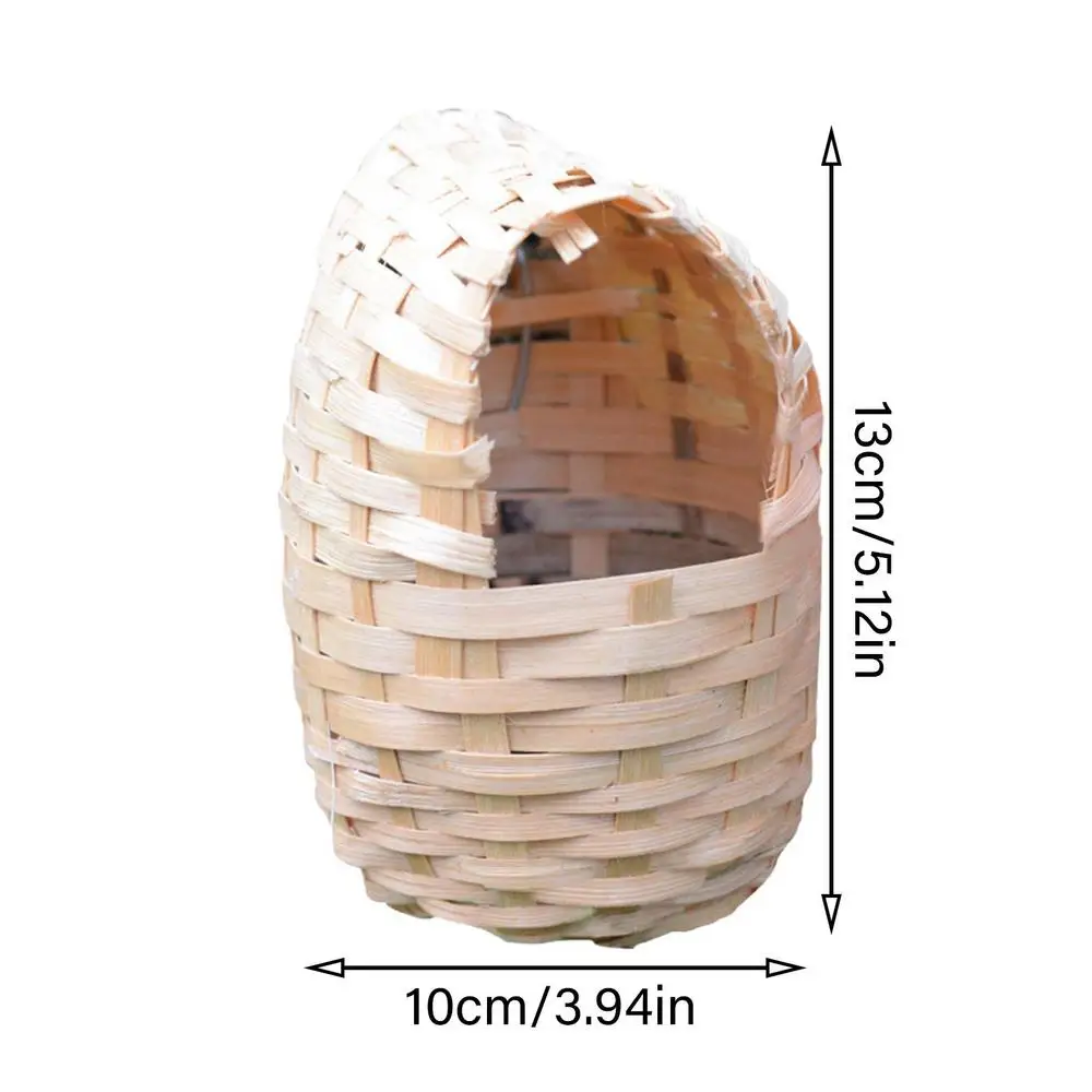 Hand Made Natural Bamboo Bird House Parrot Finch Hideout Cage Toy Outdoor Shelter Nest Birds Supplies - Image 7