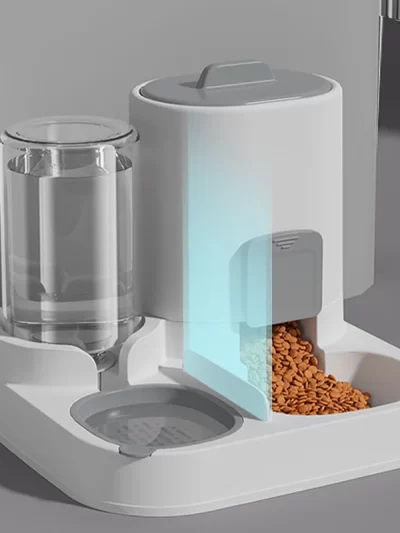 Cat feeding water feeder dog bowl cat bowl smooth food and water supply two-in-one water dispenser cat bowl pet supplies