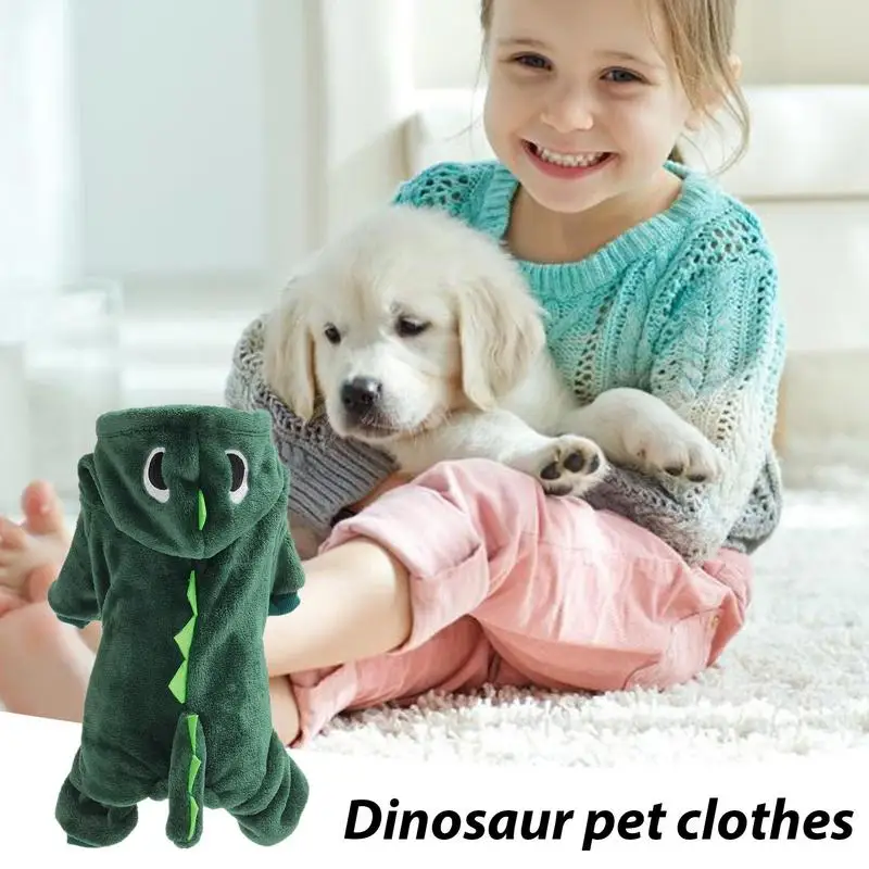 Dinosaur Cat And Dog Hoodies Pet Clothes Funny Costume for Christmas Soft and Warm Pet Clothes Funny Costume for Dog Cat - Image 5