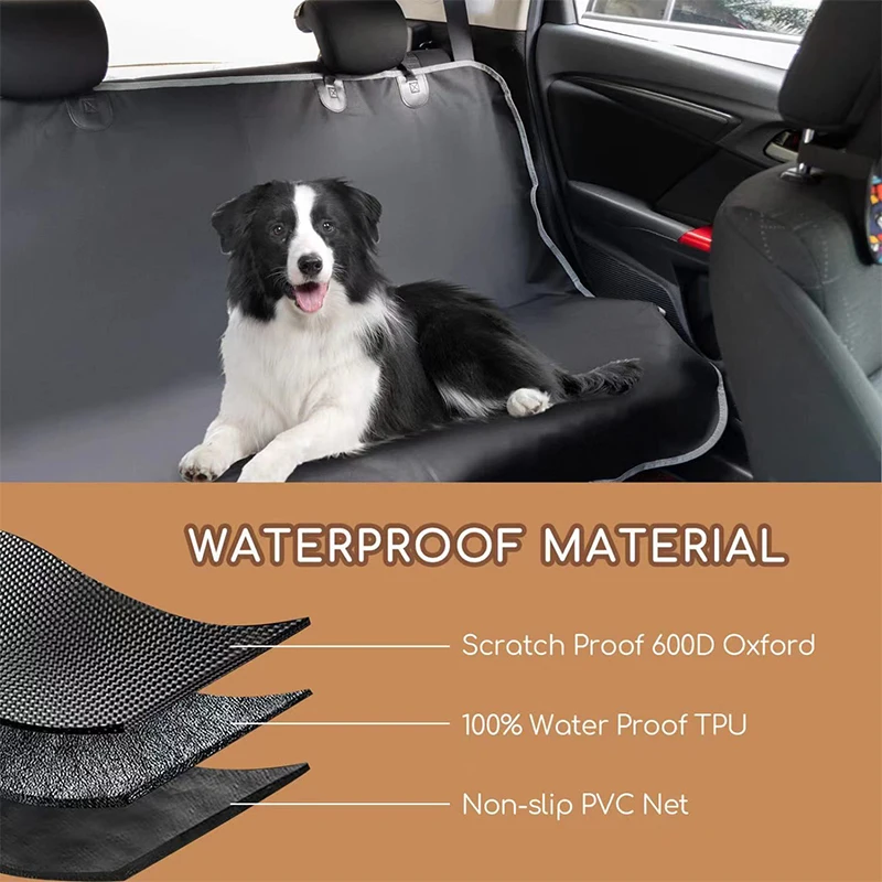 Universal Car Waterproof Back Seat Pet Cover Protector Mat Rear Safety Travel  Accessories For Cat Dog - Image 4