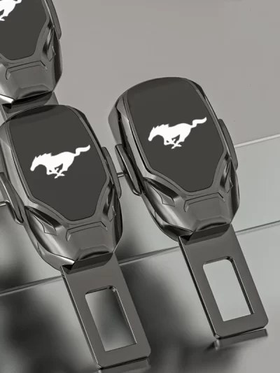 Car Safety Belt Extension Device Extension Fixed Buckle Shockproof Plug Lock Buckle For Ford Mustang GT SHELBY Auto Accessories