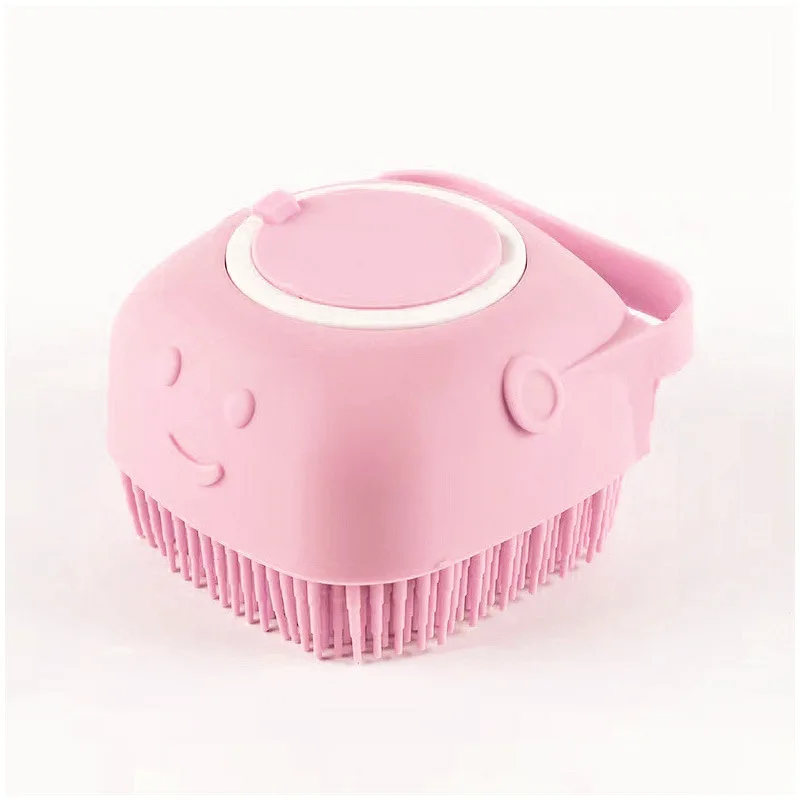 Pet Dog Shampoo Brush 2.7oz 80ml Cat Massage Comb Grooming Scrubber for Bathing Short Hair Soft Silicone Rubber - Image 12