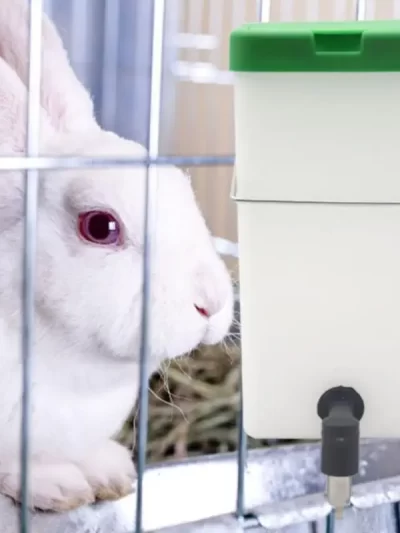 500ML/1L New Rabbit Waterer Drinking Bottle Fountain Automatic Drinking Equipment Leak-proof Rabbit Water Bowl Pet Supplies