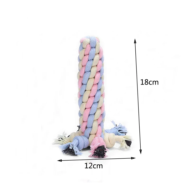 Pet Toy Chew Teething Cotton Rope Knot Ball Toys For Dog Tooth Clean Ball Bite-Resistant Dog Chew Puppy Training InteractiveToy - Image 8