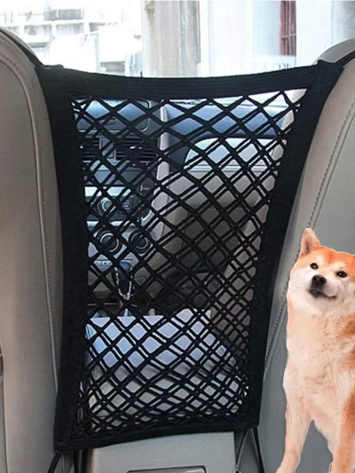 Dog Fence Pet Barrier Backseat Mesh Window Portable Storage Vehicle Isolation Network Cover Car Seat Car Barrier Safety Net