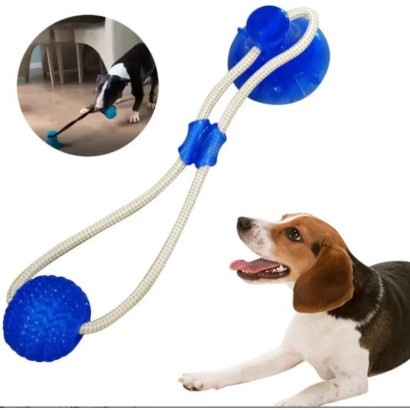 Pet Toys with Suction Cup Dog Push Toy with TPR Ball Pet Tooth Cleaning Chewing Rubber Dog Toys for Small Dogs Rubber Dog Toy - Image 2