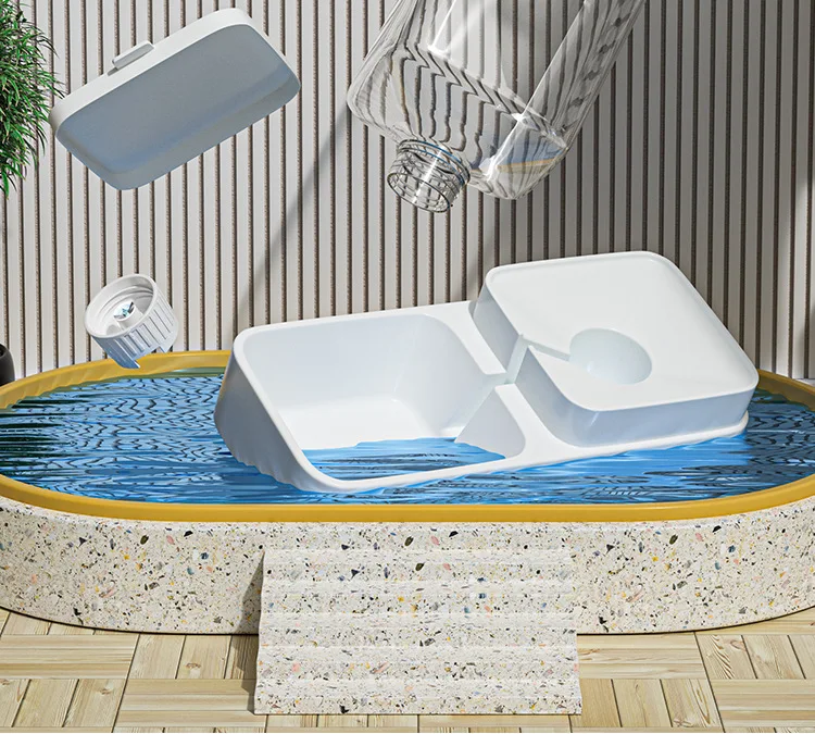 Automatic Cat Feeder & Water Dispenser with Gravity Food Storage Container for Cats and Dogs - Image 17