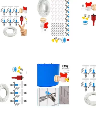 367A Rabbit Hutch Watering Kits Duckbill Nipples Drinker Spring Load Drinker Kits