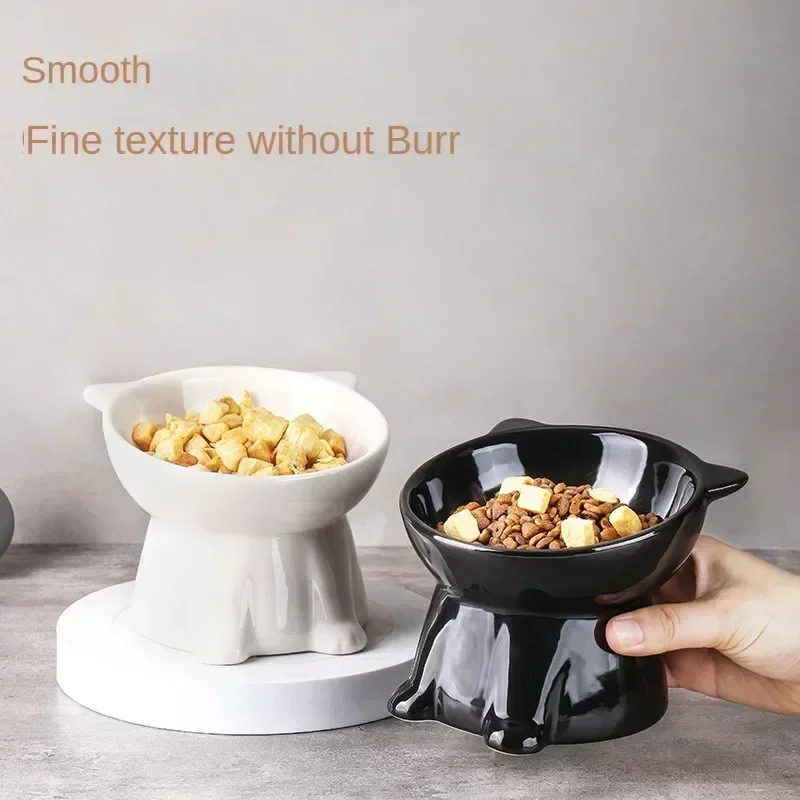 Black Cat Bowl Pet Bowl Pet Supplies Dog Macaron Color New Cat and Dog Universal Pet Bowl - Image 4