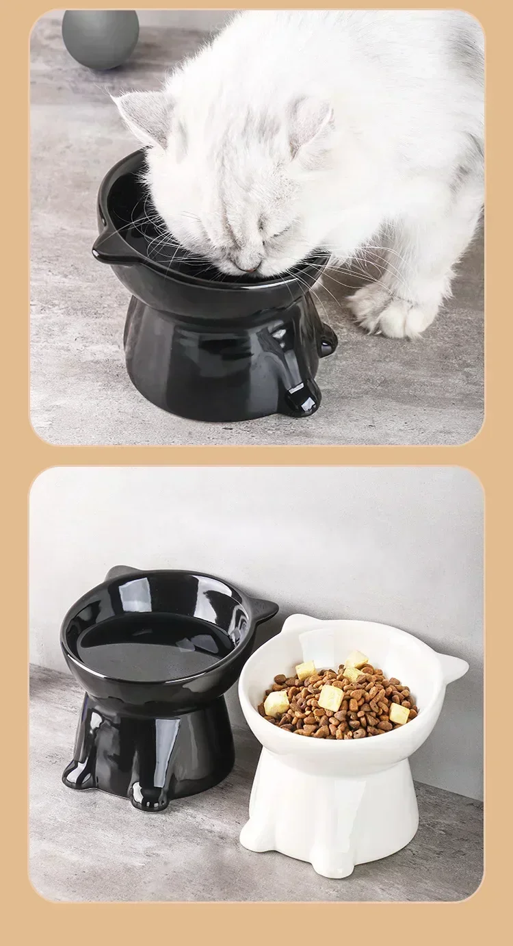 Black Cat Bowl Pet Bowl Pet Supplies Dog Macaron Color New Cat and Dog Universal Pet Bowl - Image 12