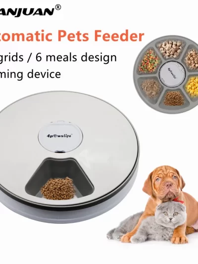 Automatic Pets Feeder Smart Food Dispenser For Cats Dogs With Voice Remind Pet Feed Tool Timer Bowl Pet Feeding Dog Accessories