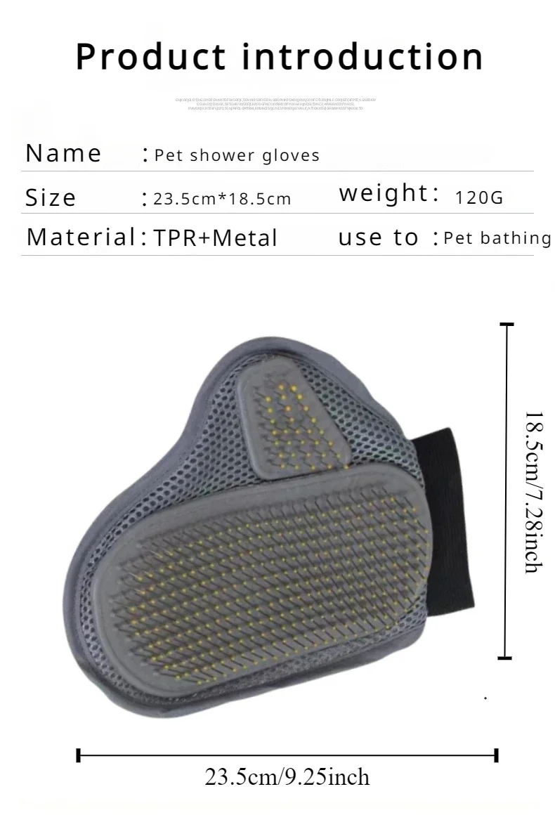 Pet Grooming Glove Hair Removal Brush Cat Dog Fur Hair Deshedding Gentle Efficient Dog Combs Pet Bathing Massage Products - Image 8