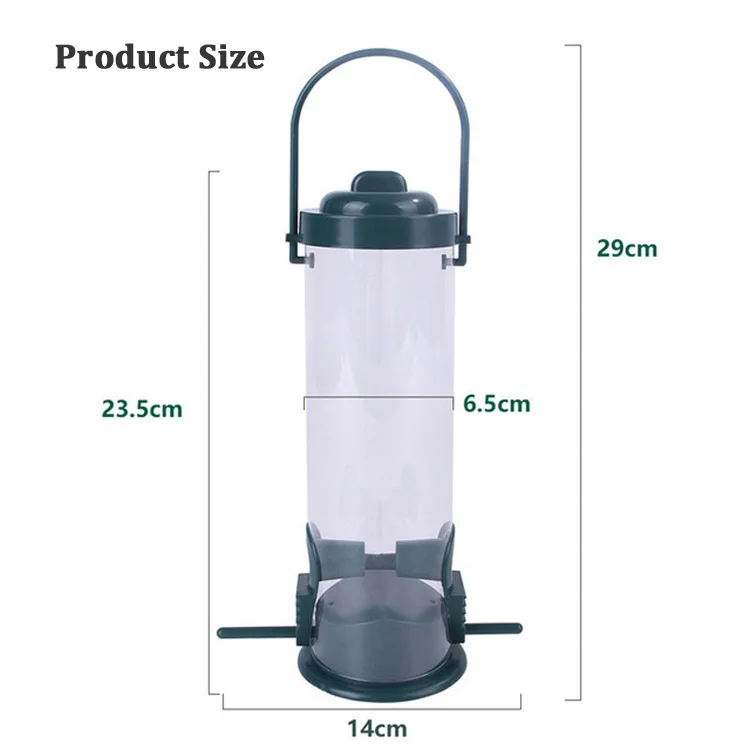 Pet Bird Feeder Food Dispenser Outdoor Hanging Multiple Holes Bird Feeder Small Bird Automatic Foot Feeding Tool Bird Supplies - Image 9
