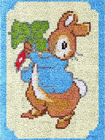 Rabbit Large Latch hook rug kits for Adults Rug Diy Tapestry Crafts for adults Embroidery Handcrafts bag Crochet handicraft