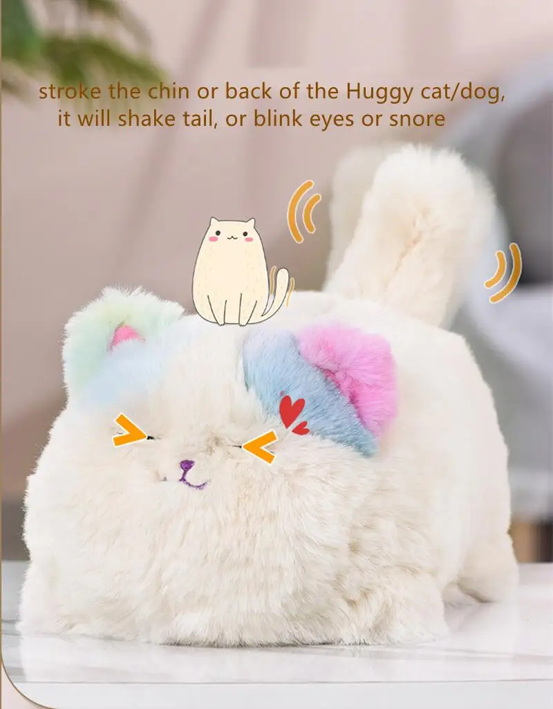 Cute Plush Toys Simulation Cat Dog Interactive Kids Huggy Pets Speak Electronic Accompanied Toy Children Gifts Birthday Awards - Image 15