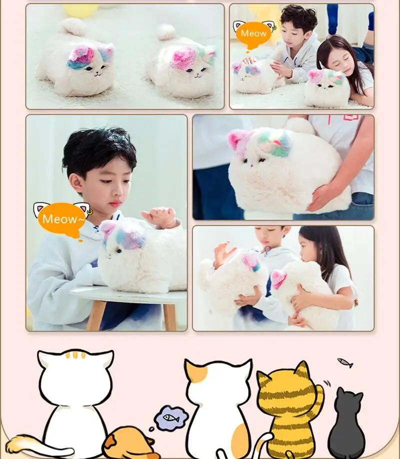 Cute Plush Toys Simulation Cat Dog Interactive Kids Huggy Pets Speak Electronic Accompanied Toy Children Gifts Birthday Awards - Image 23