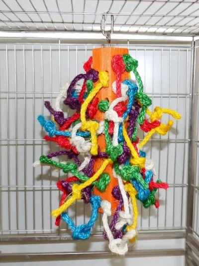 Parrot Toys, Colorful Sword Hemp Rope, Bird Supplies, Bird Toys