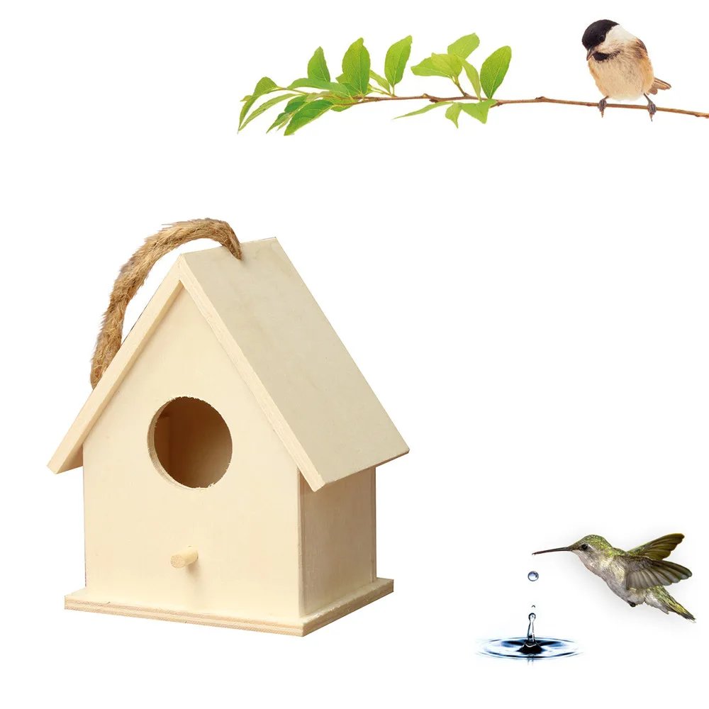 Creative Wall Mounted Wooden Outdoor Birdhouse Dox House Bird House Home Wall Mounted Bird Supplies For Indoor and Outdoor - Image 11