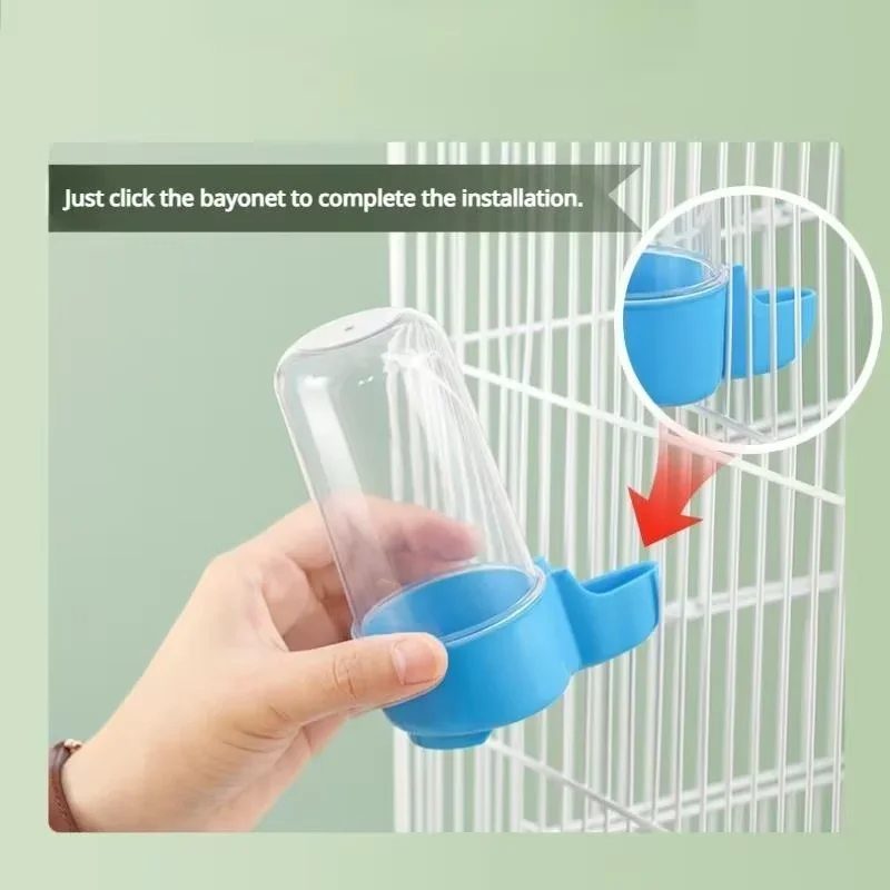 Bird Water Drinker Feeder Waterer with Clip Pet Bird Supplies Dispenser Bottle Drinking Cup Bowls for Pet Parrot Cage - Image 2