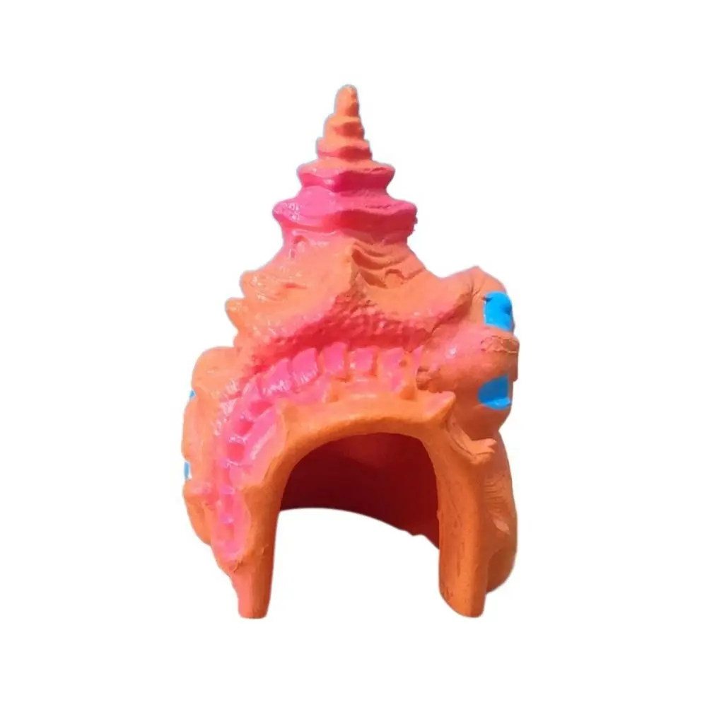 Aquarium Accessories Decorative Mushroom Conch House PVC Mini Fish Shrimp Hiding Shelter Simulation Conch Ornaments Fish Tank - Image 10