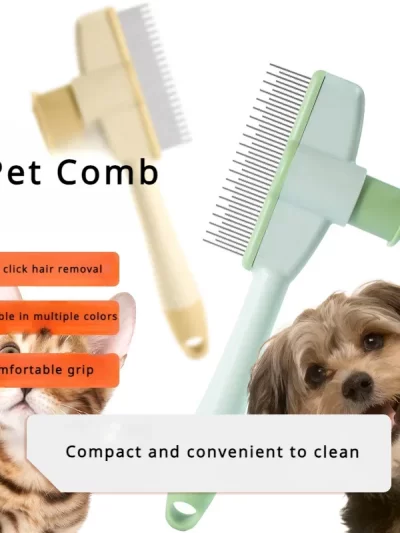 Pet Cleaning and Hair Removal Comb, Suitable for All Cats and Dogs, Non Electric. Dog Accessories Dog Brush