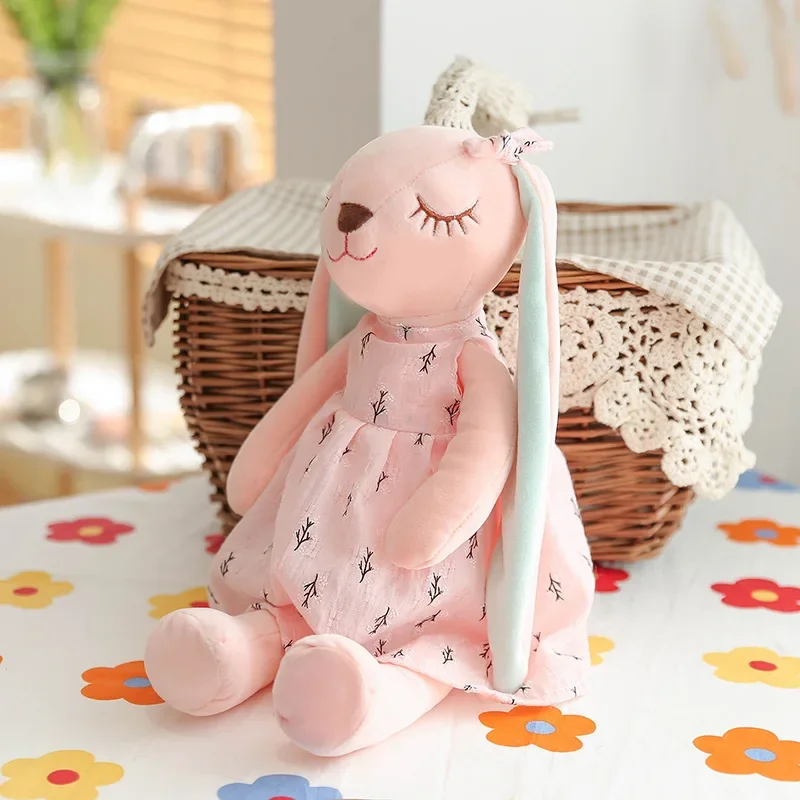 Kawaii Long Ear Rabbit Plush Toys Baby Sleep Comfort Dolls Stuffed Soft Animal Toys Lovely Rabbit for Children Girls Room Decor - Image 2