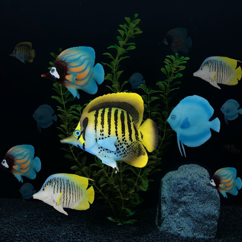 Simulated Silicone luminous Fish Marine Tropical Fish Plastic Immortal Pseudofish Decoration Landscape Fish Aquarium Supplies - Image 12