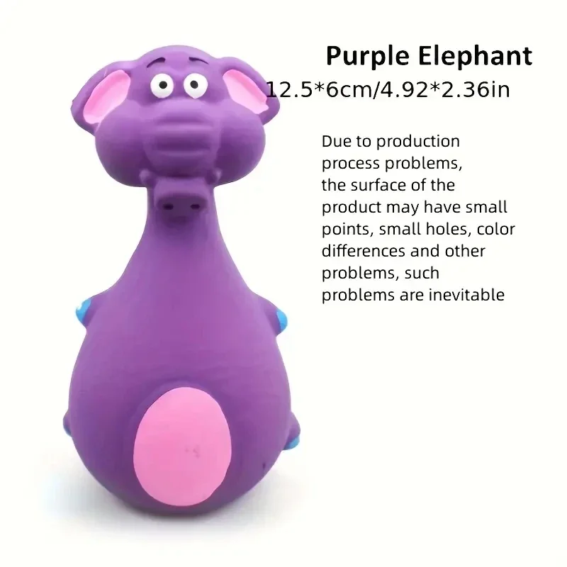 Soft Rubber Chewy Toys Four Styles Squeaky Interactive Throwing Games Cute And Fun Suitable For Small And Medium Sized Dogs - Image 5