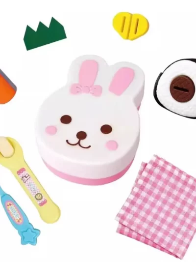 Rabbit Shape Food Feeding Toy Pretend Play Simulation Model Lunch Box Pudding Toy Role Play Kawaii Play House Toys Kids Toy