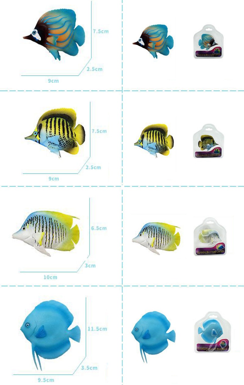 Simulated Silicone luminous Fish Marine Tropical Fish Plastic Immortal Pseudofish Decoration Landscape Fish Aquarium Supplies - Image 16