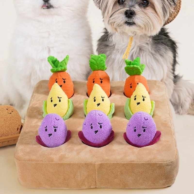 Plush Potatos Dog Toy Pet Stress Reliefs Toy Puzzle Feeding Interesting Game Toy for Pet Enrichment Y5GB - Image 2