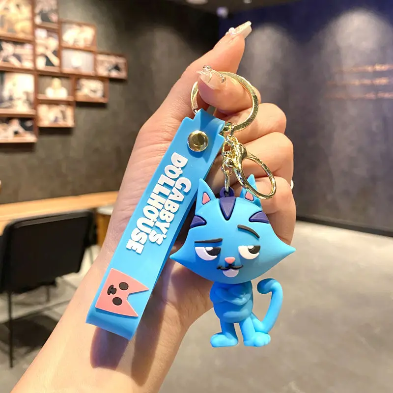 Cat Keychain Accessories For Bag Charms Doll Keyring Women Gabbys Dollhouse Car Key Chain Llaveros Anime Gato Jewelry Wholesale - Image 4