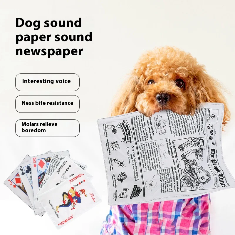 Pet noise paper toys dog toys pet noise plush toys newspapers bite resistant and Pleasure and Boredom Relief Artifact - Image 3