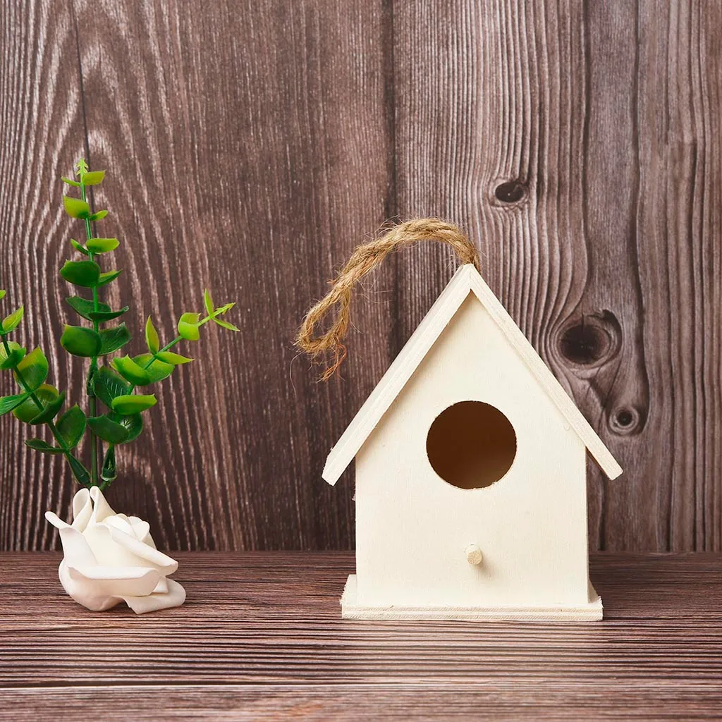 Creative Wall Mounted Wooden Outdoor Birdhouse Dox House Bird House Home Wall Mounted Bird Supplies For Indoor and Outdoor