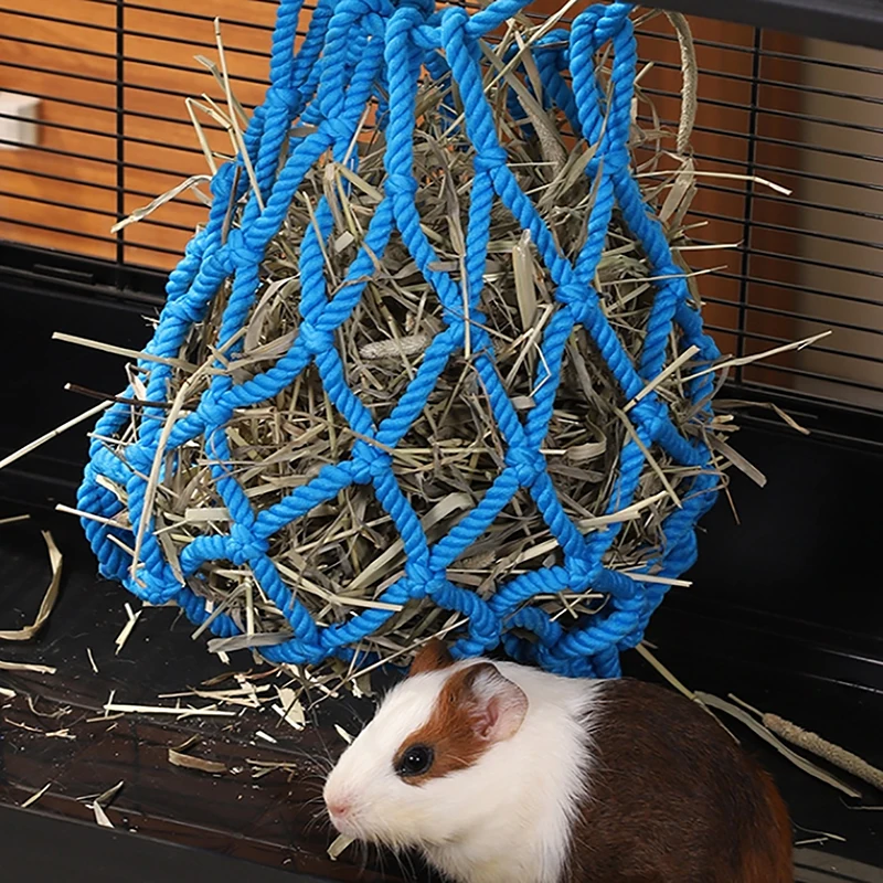Rabbit Grass Bag Large Capacity Hanging Hay Feeding Sack Dispenser For Dutch Pig Guinea Pig Totoro Rabbit Pet Supplies - Image 13