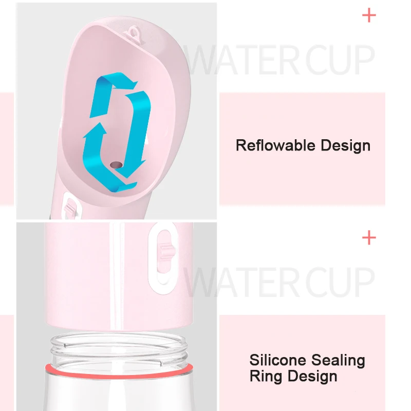 Portable Pet Dog Water Bottle For Small Big Dogs Cats Outdoor Travel Puppy Drinking Bowl Water Dispenser Chihuahua Pug Supplies - Image 20