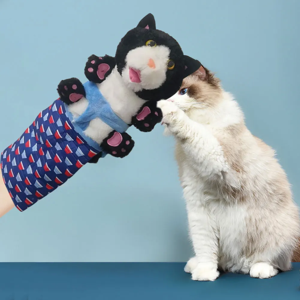 Cats Puppet Wrestler Cat Wrestling Toy Puppet Interactive Hand Puppet for Indoor Cats Kids Pretend Play and Dog Toys - Image 13