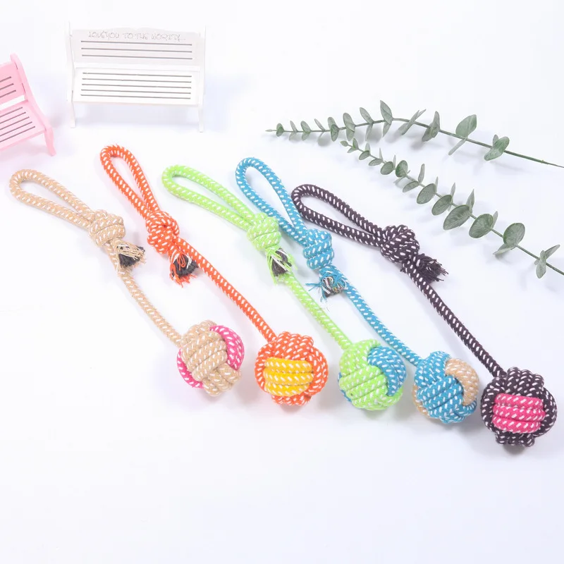 Pet Dog Toys for Large Small Dogs Toy Interactive Cotton Rope Mini Dog Toys Ball for Dogs Accessories Toothbrush Chew Puppy Toy - Image 10
