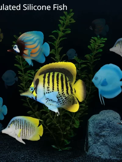 Simulated Silicone luminous Fish Marine Tropical Fish Plastic Immortal  Pseudofish  Decoration Landscape Fish Aquarium Supplies