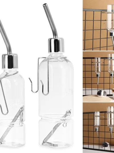 Squirrel Rabbit Small Animal Supply Guinea Pig Water Feeder Hanging Waterer Hamster Water Bottle Pet Automatic Drinking Device