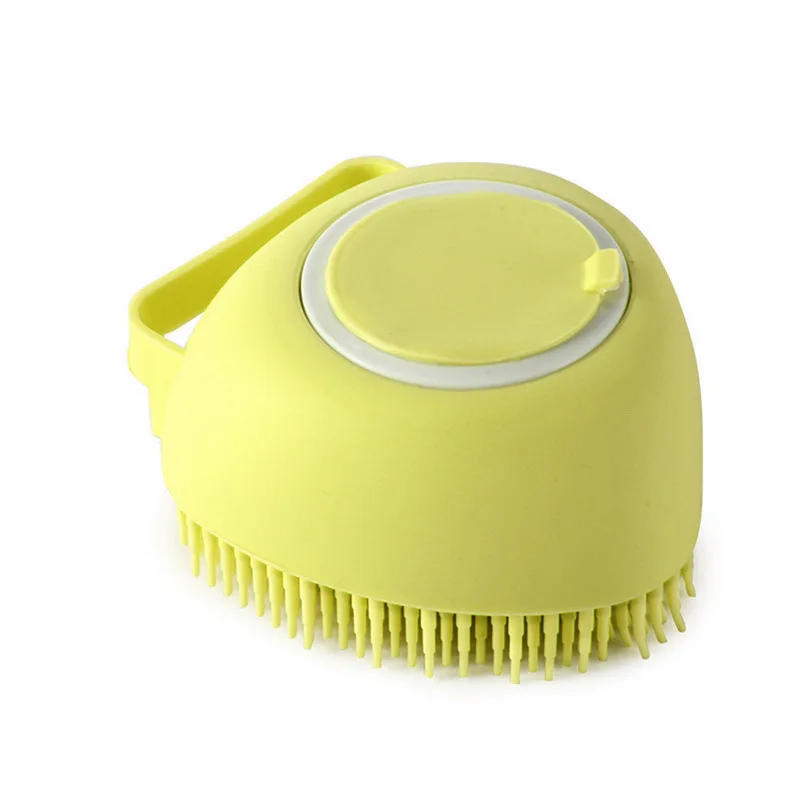 Pet Dog Shampoo Brush 2.7oz 80ml Cat Massage Comb Grooming Scrubber for Bathing Short Hair Soft Silicone Rubber - Image 9