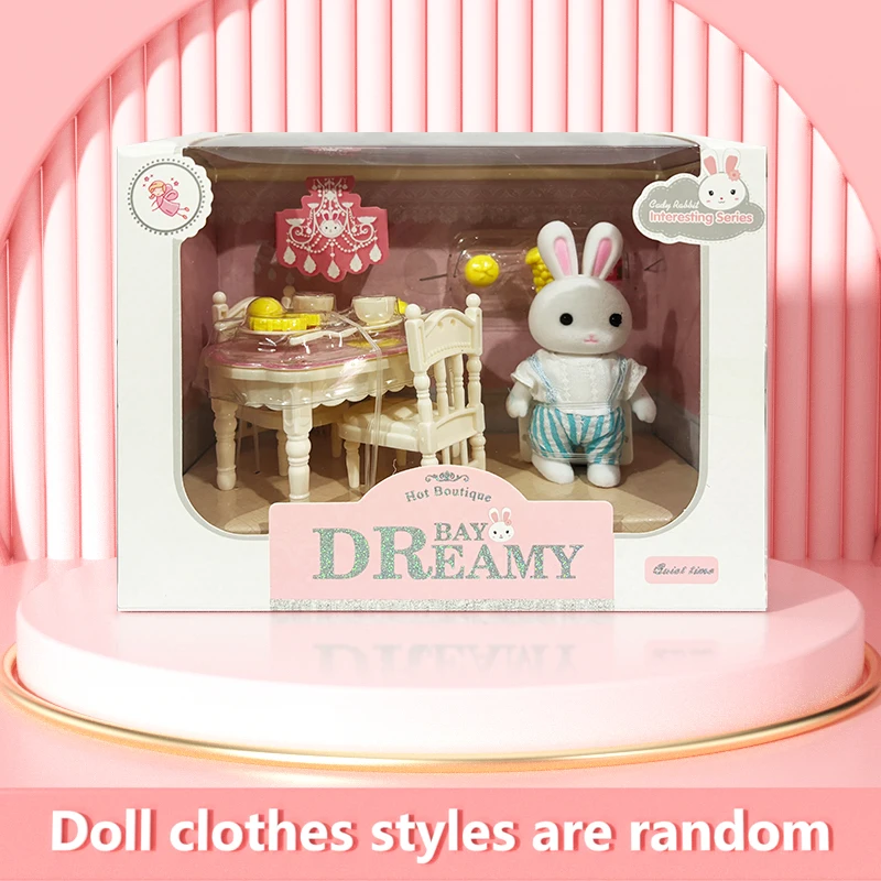 Rabbit Playing House Scene Early Education Toys Children's Indoor Interaction Girls' Christmas Birthday Gifts Ornaments - Image 11