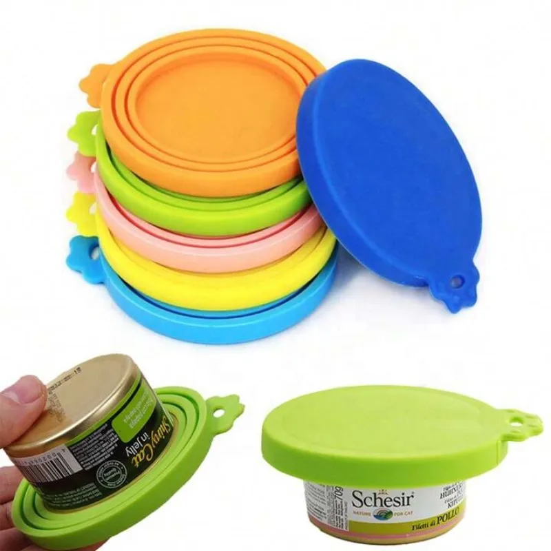 Reusable 3 in 1 Pet Food Can Silicone Cover Dogs Cats Storage Tin Cap Lid Seal Cover Pet Supplies Suitable for 8.5cm/7.5cm/6.5cm - Image 2