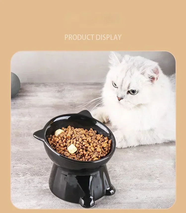Black Cat Bowl Pet Bowl Pet Supplies Dog Macaron Color New Cat and Dog Universal Pet Bowl - Image 11