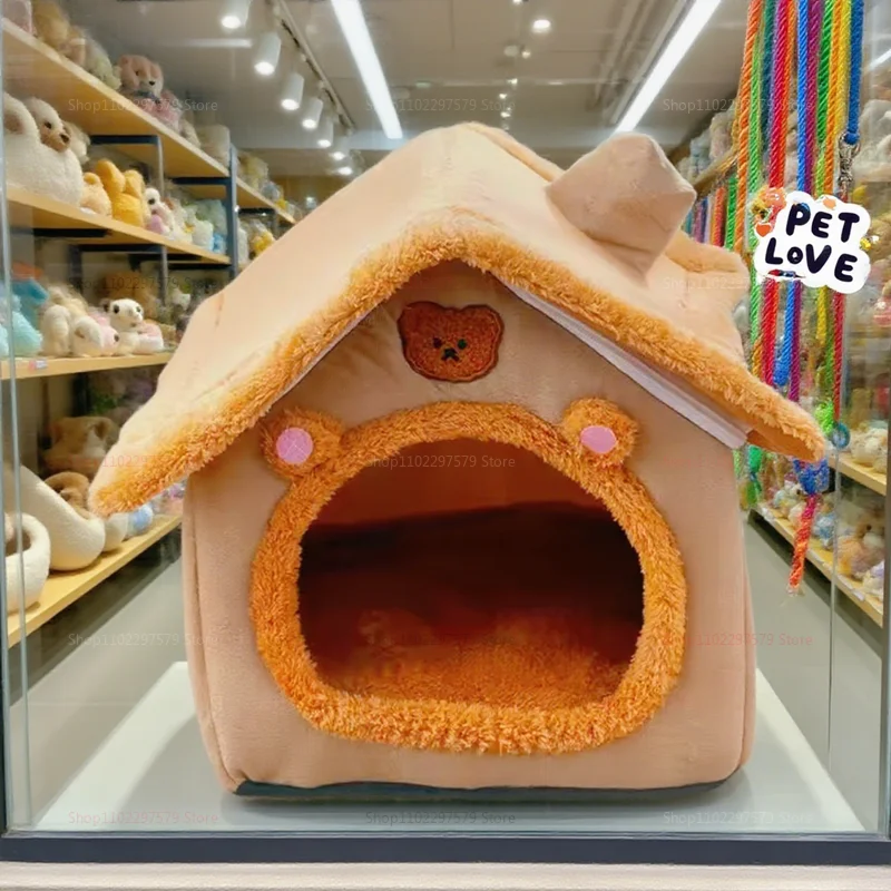 2025 New Four Seasons Cat Nest and Warm Dog House Soft Removable Winter Bed Cozy Pet Hideaway Comfortable Pet Sleeping Seat - Image 6