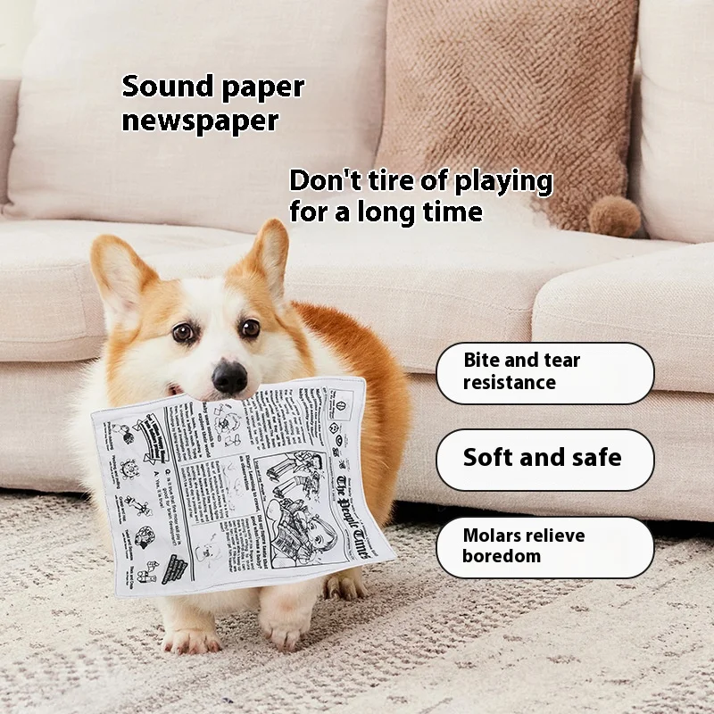 Pet noise paper toys dog toys pet noise plush toys newspapers bite resistant and Pleasure and Boredom Relief Artifact - Image 2