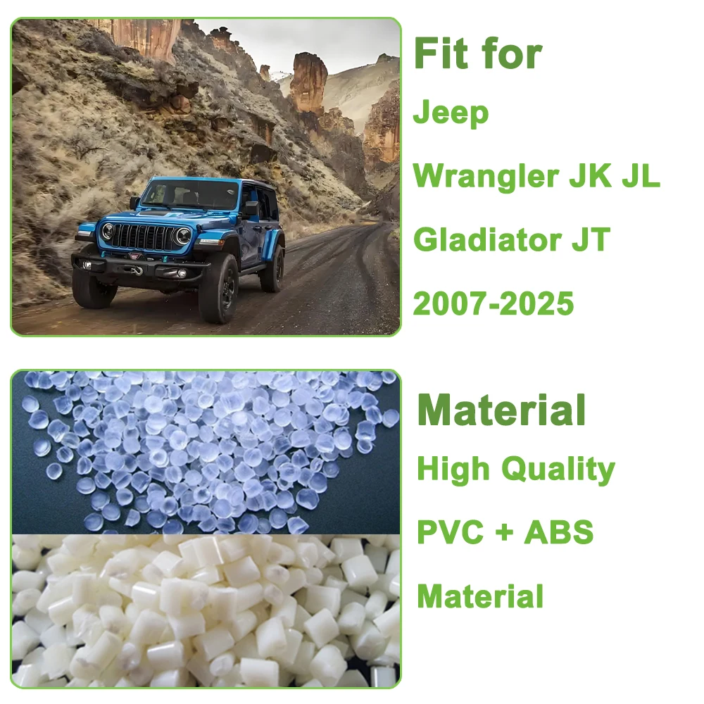 Car Dog Barrier Protector Divider Pet Net Trunk Safety Mesh for Jeep Wrangler JK JL Gladiator JT 2007-2025 Interior Accessories - Image 3